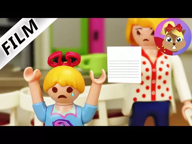 摩比游戏 playmobil 汉娜被老师批评了?给妈妈寄了一份信